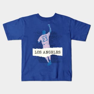 Kirk Gibson Los Angeles Baseball Minimalist Kids T-Shirt